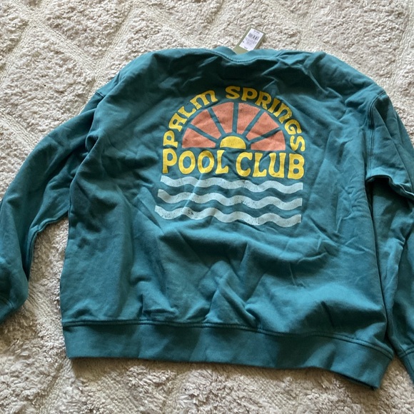 Goodfellow & Co Men's Teal Blue "Palm Springs Pool Club" new 🆕 - Picture 2 of 6